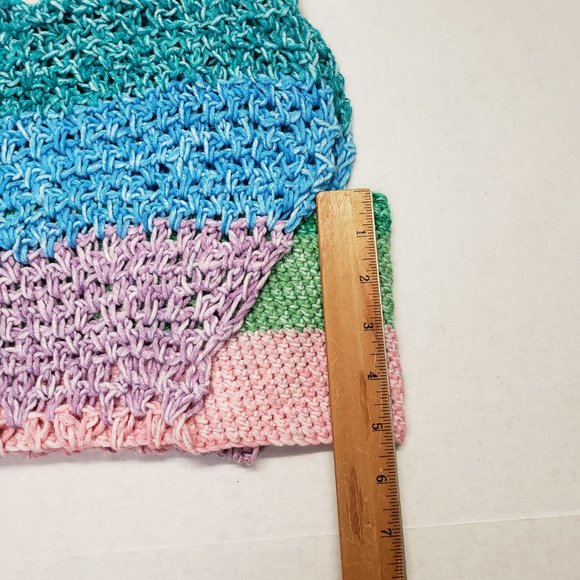 Unisex Crochet Unique Handmade Multicolor Hoodie with Mask | Facemask| - Picture 11 of 12